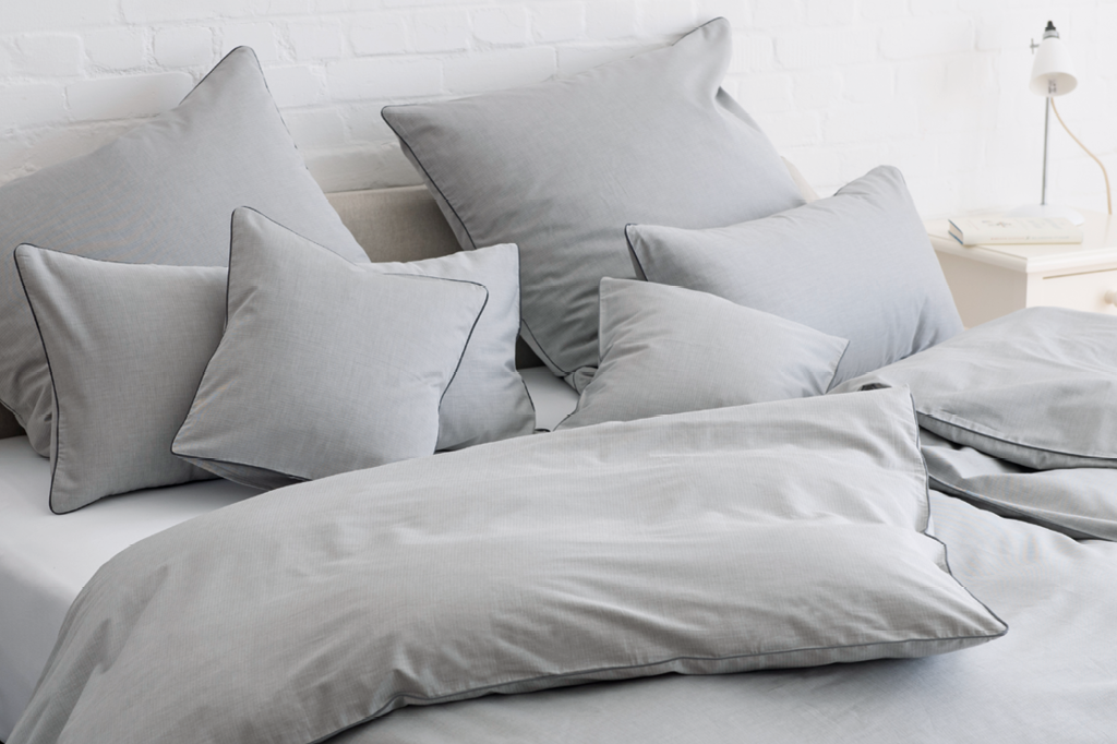 Bettwaescheserie Herringbone grau Bettwaescheserie Herringbone grau